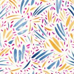 abstraktes Aquarell-Muster mit kräftigen Farben